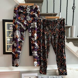 Halloween Leggings Lot of 2 LuLaRoe & Terra Sky 1X